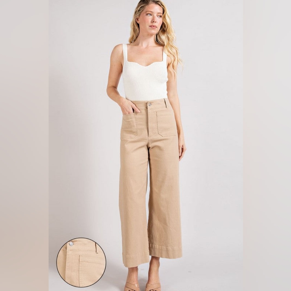 Soft Wash Wide Leg Pants - eesome